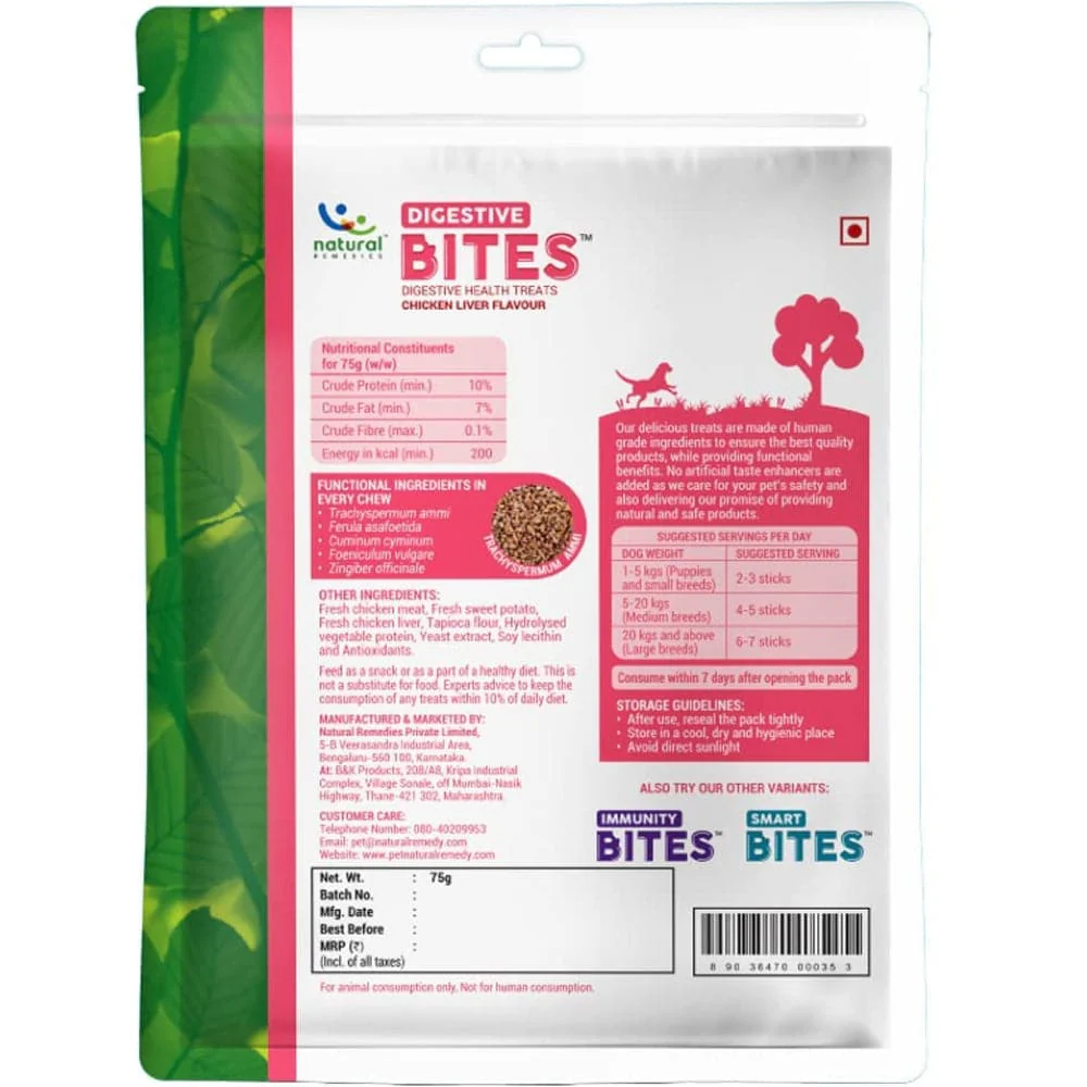 Natural Remedies Digestive Bites Chew Treats for Dogs - Image 2