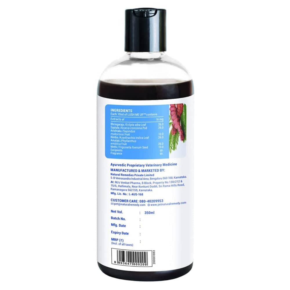Natural Remedies Lush Me Up Anti Hairfall Shampoo for Dogs and Cats - Image 6