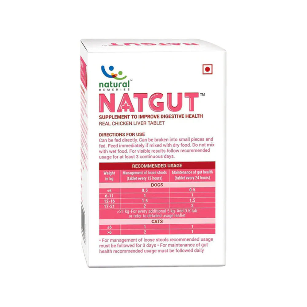Natural Remedies Natgut Digestive Tablets for Dogs and Cats - Image 6