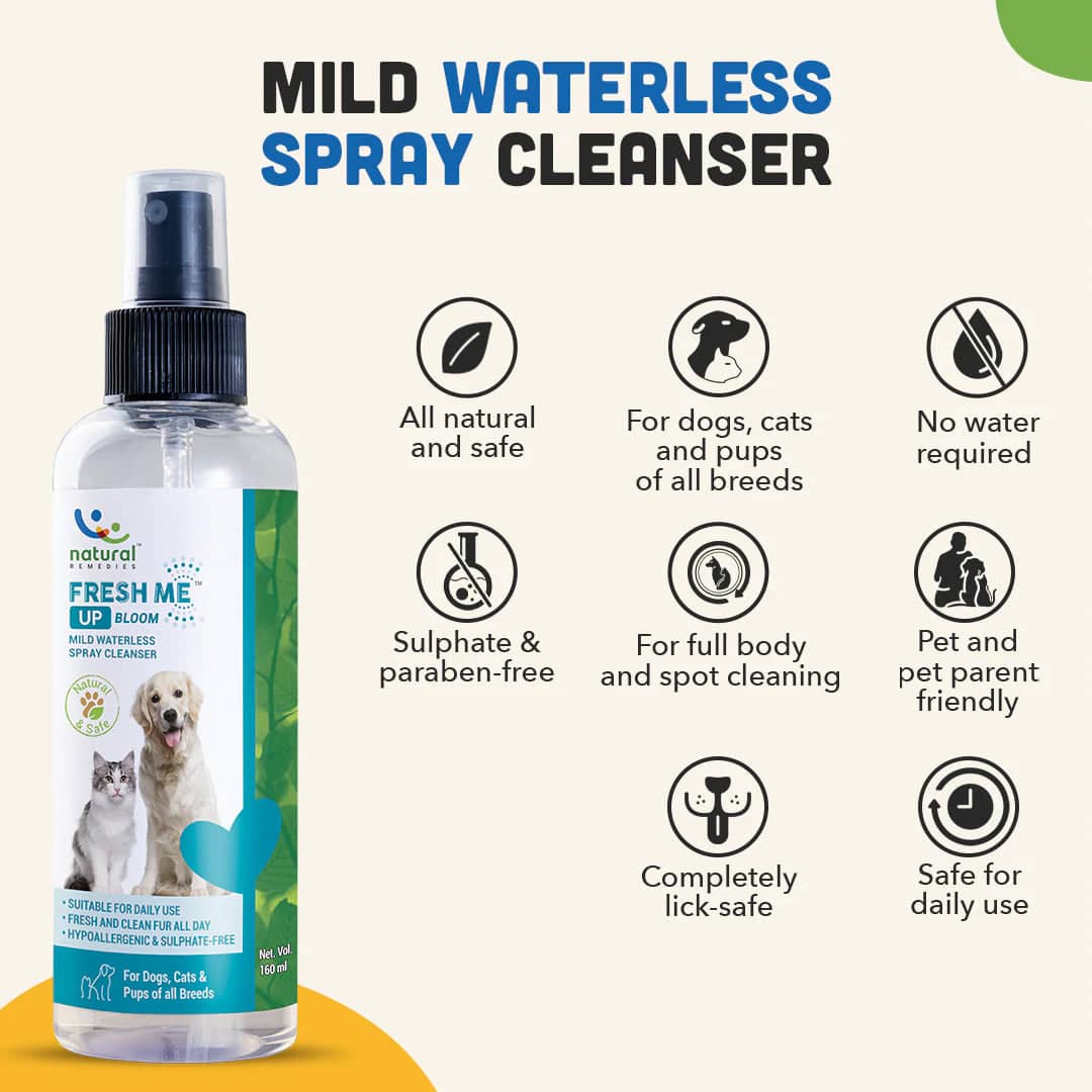 Natural Remedies Natgut Digestive Tablets & Fresh Me Up Bloom Dry Shampoo Dogs & Cats Combo - Image 8