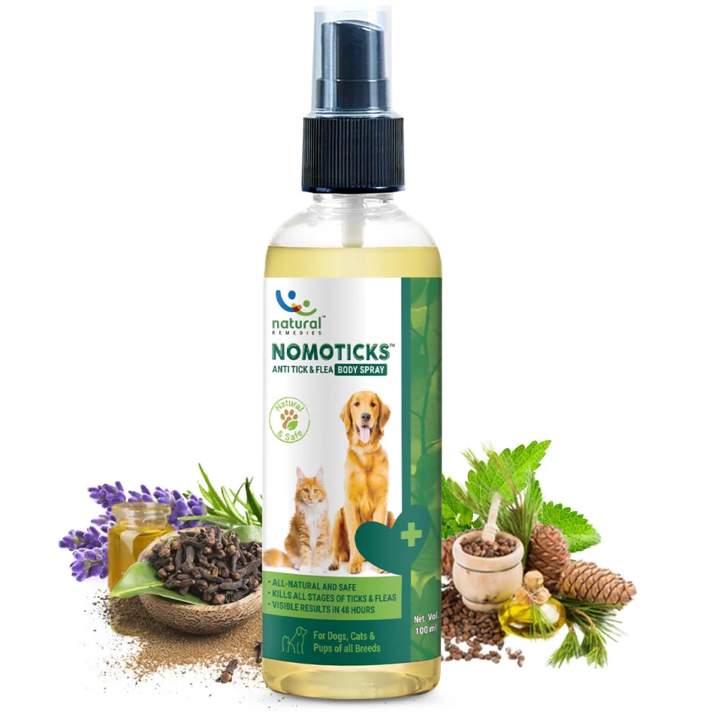 Natural Remedies Nomo Ticks Body Spray for Dogs and Cats - Image 5