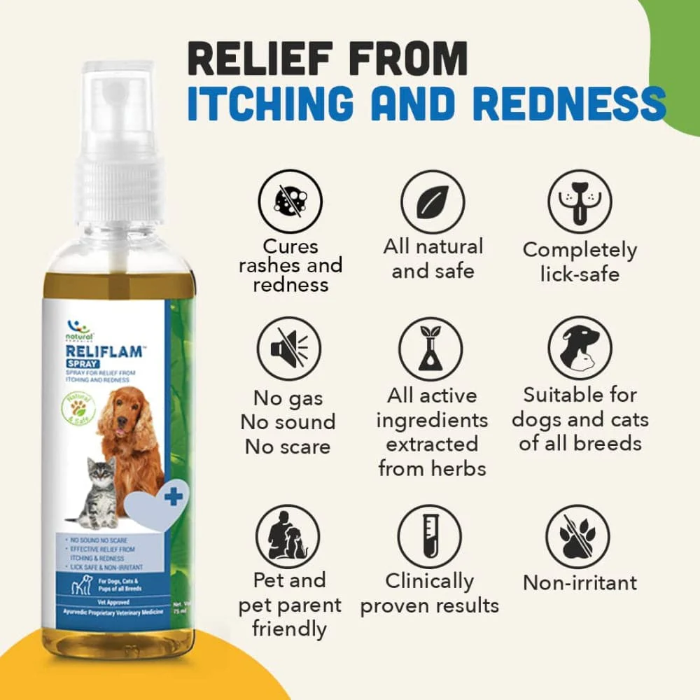 Natural Remedies Reliflam Itch Relief Spray for Dogs and Cats - Image 4