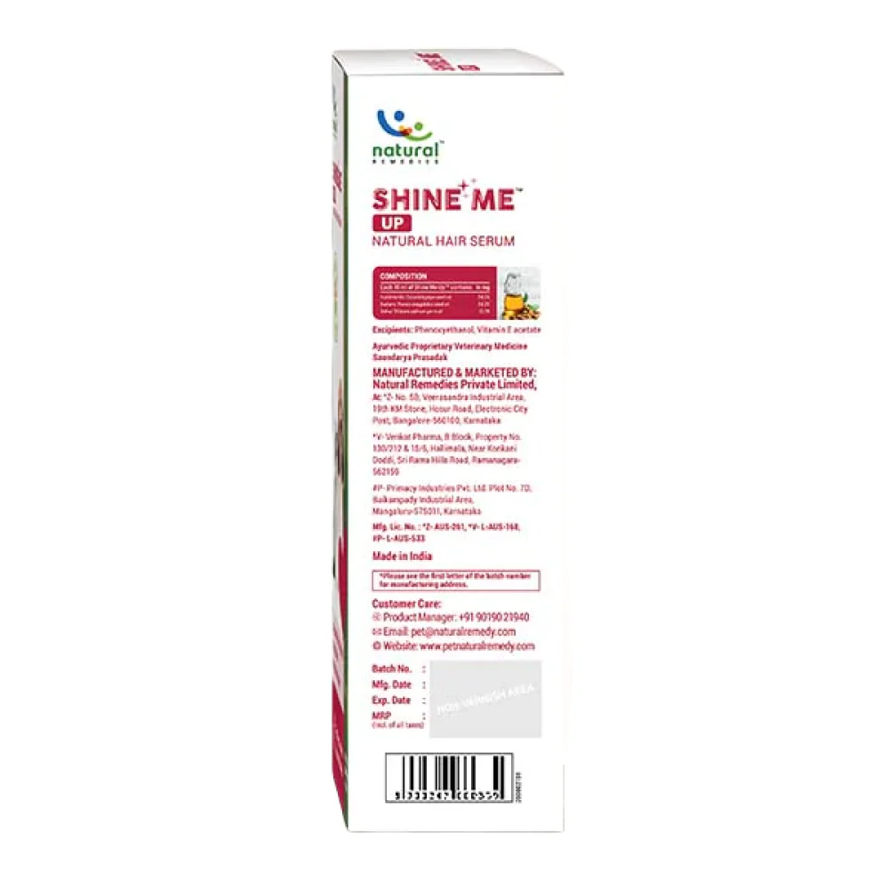 Natural Remedies Shine Me Up Hair Serum for Dogs and Cats - Image 4
