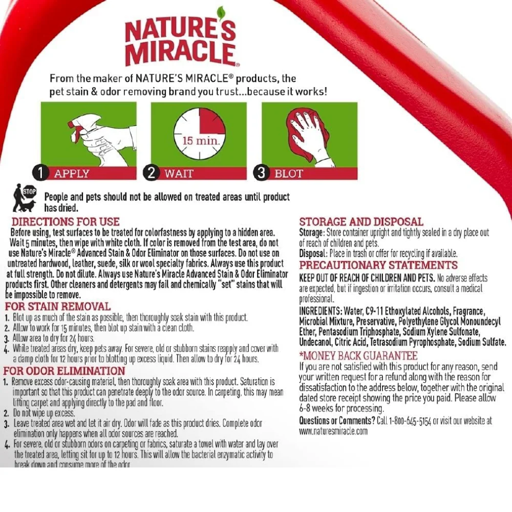 Nature’s Miracle Advanced Stain & Odor Remover for Dogs - Image 5