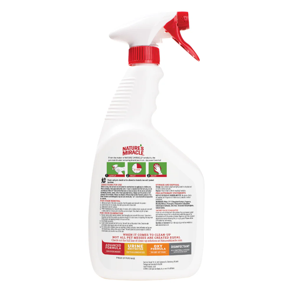 Nature’s Miracle Stain & Odor Remover for Cats (Melon Burst) - Image 2