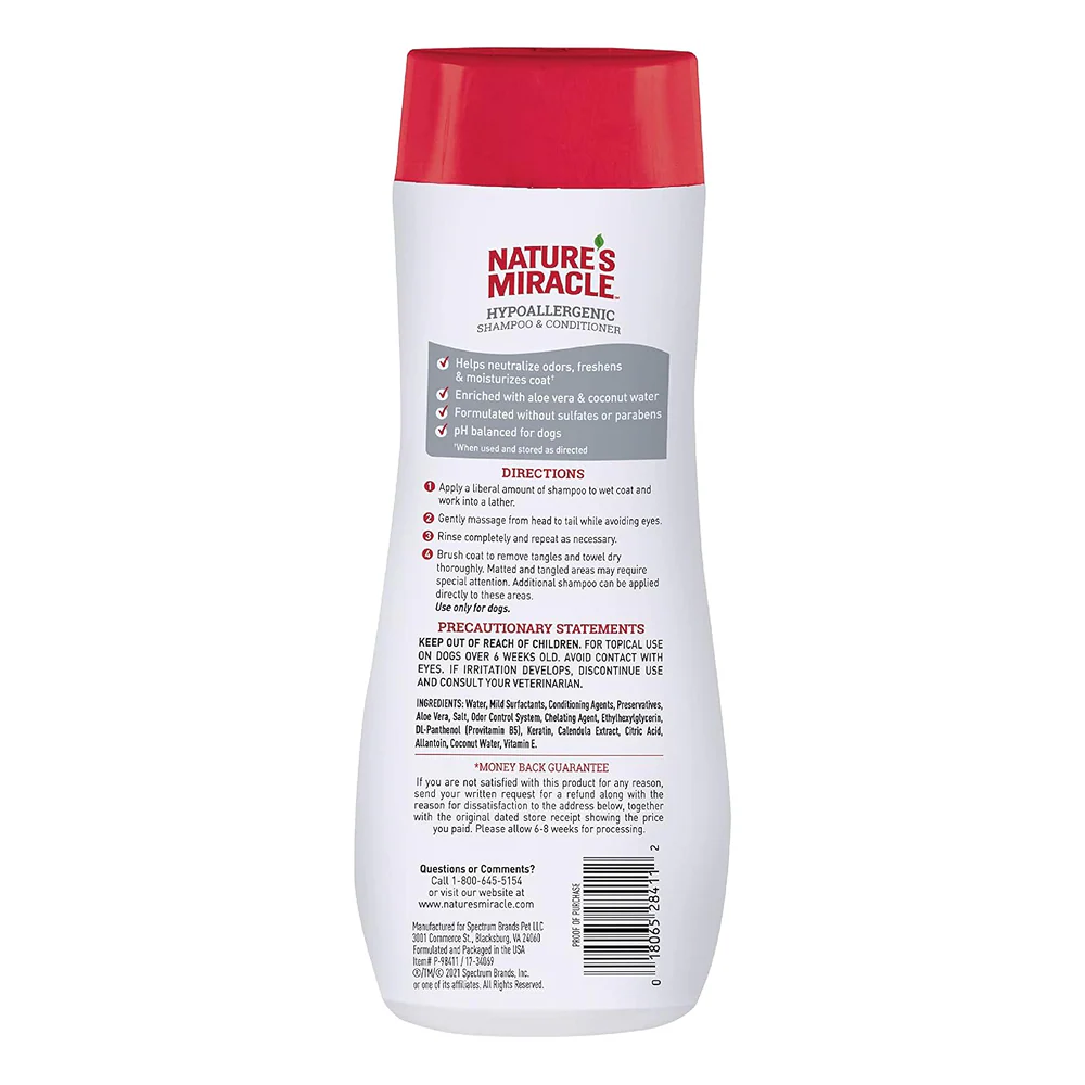 Nature's Miracle Hypoallergenic Shampoo and Conditioner for Dogs - Image 2