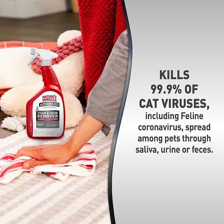 Nature's Miracle JFC Fresh Scented Advanced Platinum Stain and Odor Remover and Virus Disinfectant for Cats - Image 6
