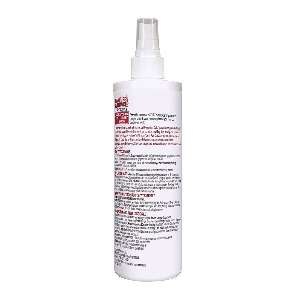 Natures Miracle Scratching Deter Spray for Cats - Image 2