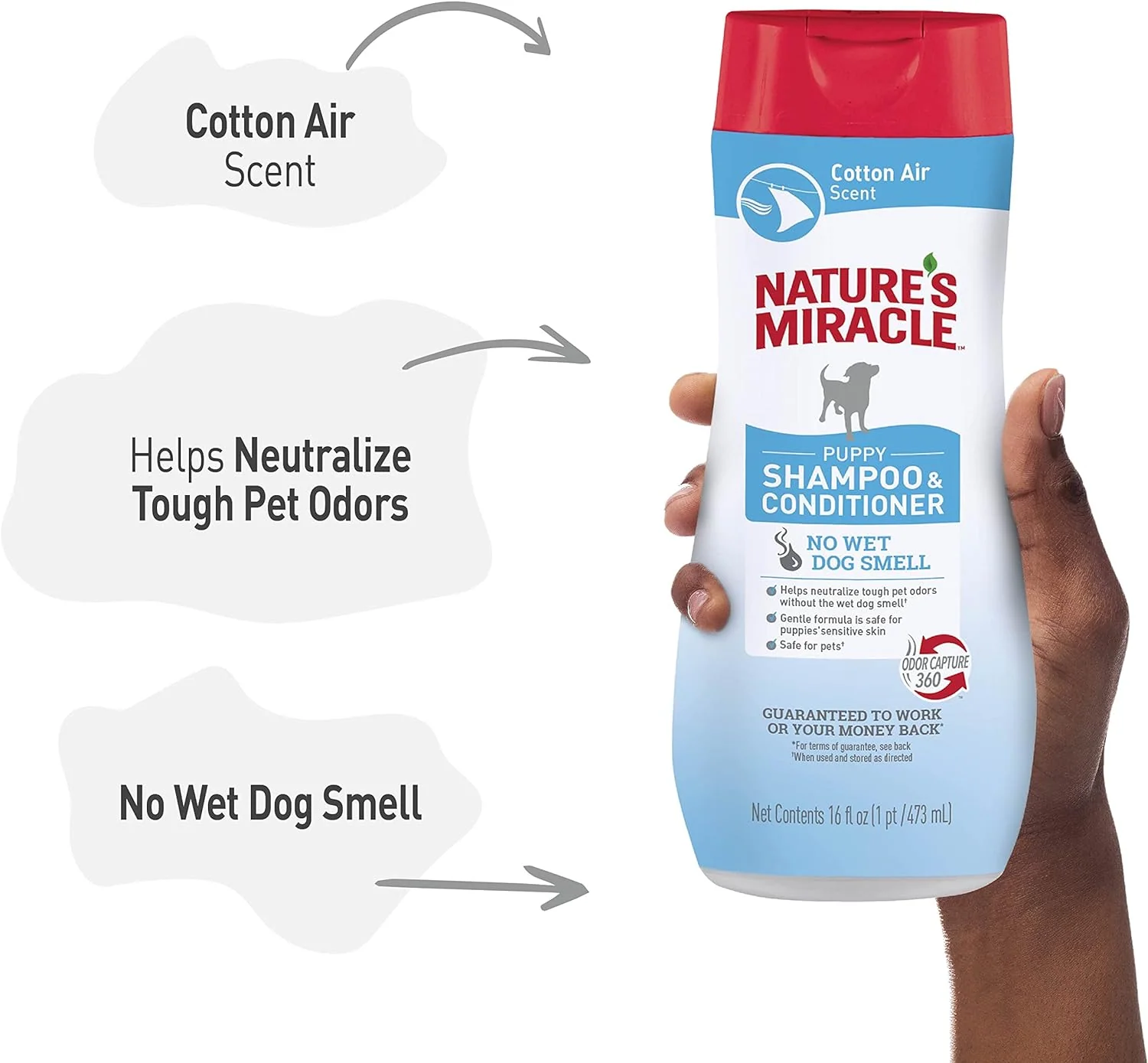 Nature's Miracle Cotton Air Scented Shampoo and Conditioner for Puppies and Dogs - Image 17