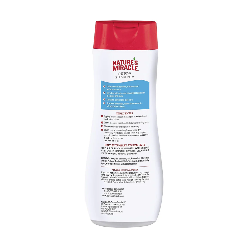 Nature's Miracle Cotton Air Scented Shampoo and Conditioner for Puppies and Dogs - Image 3