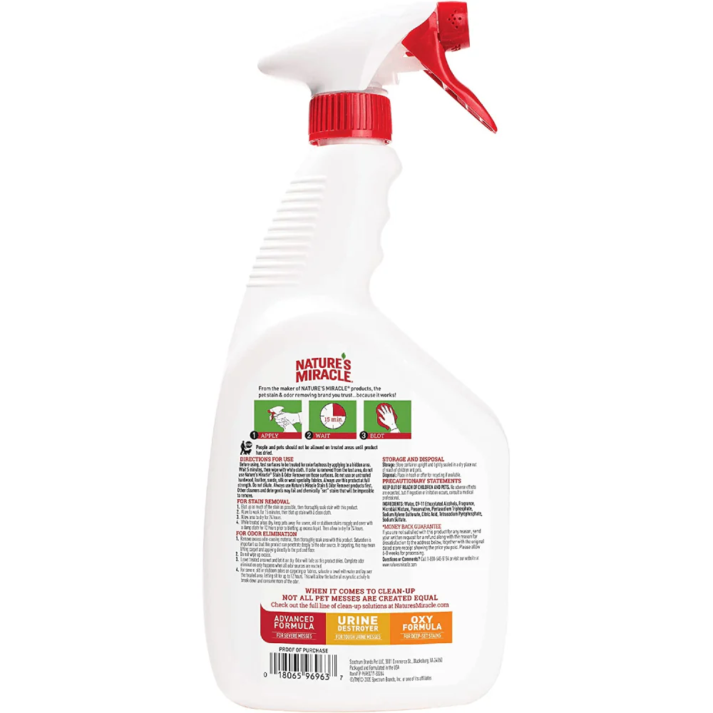 Nature's Miracle Stain and Odor Remover for Dogs - Image 3