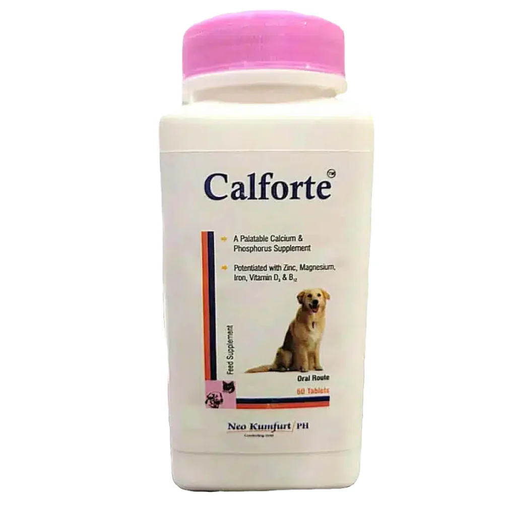 Neo Kumfurt Calforte Chew Calcium Supplement for Dogs and Cats (50 tablets) - Image 2