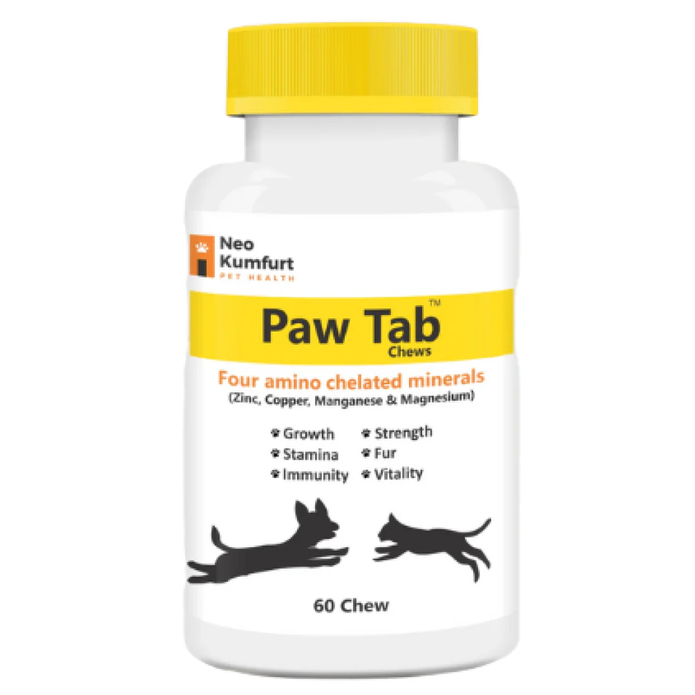 Neo Kumfurt Pawtab Chews Minerals Vitamins for Dogs and Cats (60 tablets) - Image 2