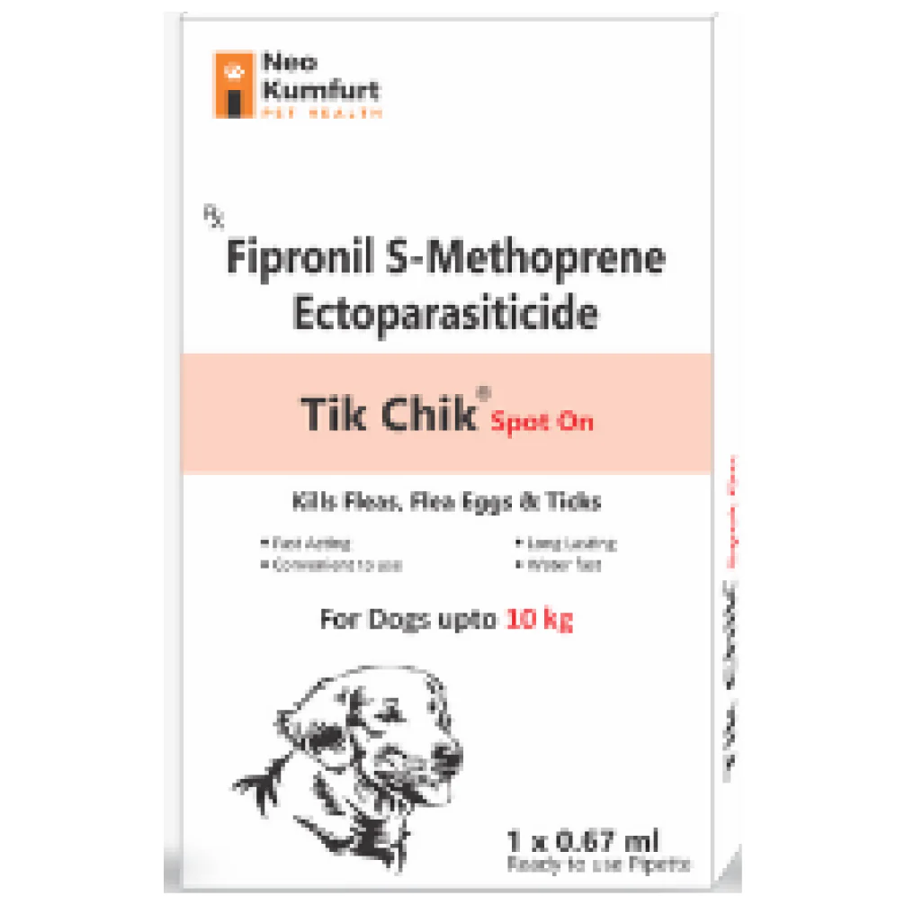 Neo Kumfurt Tik Chik (Fipronil) Anti-tick & flea Spot On for Dogs - Image 2