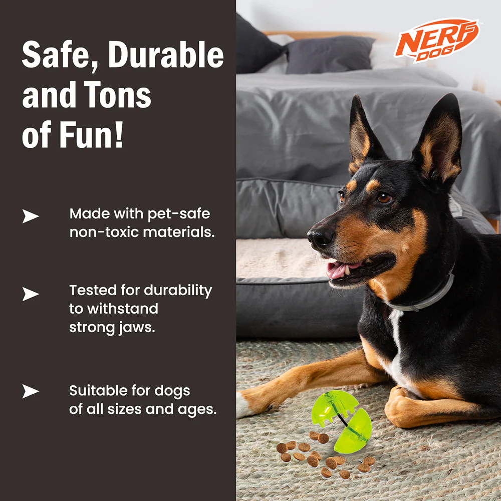 Nerf Dog Bungee Treat Ball Toy for Dogs (Green) - Image 8