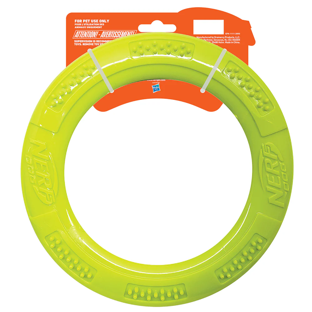 Nerf Dog Dental Tug Ring Toy for Dogs (Green) - Image 3