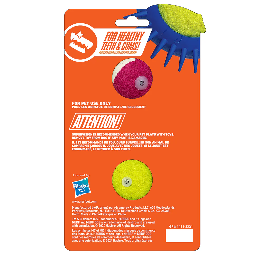 Nerf Dog Set of 2 Durable Squeaky Tennis Balls for Dogs - Image 3