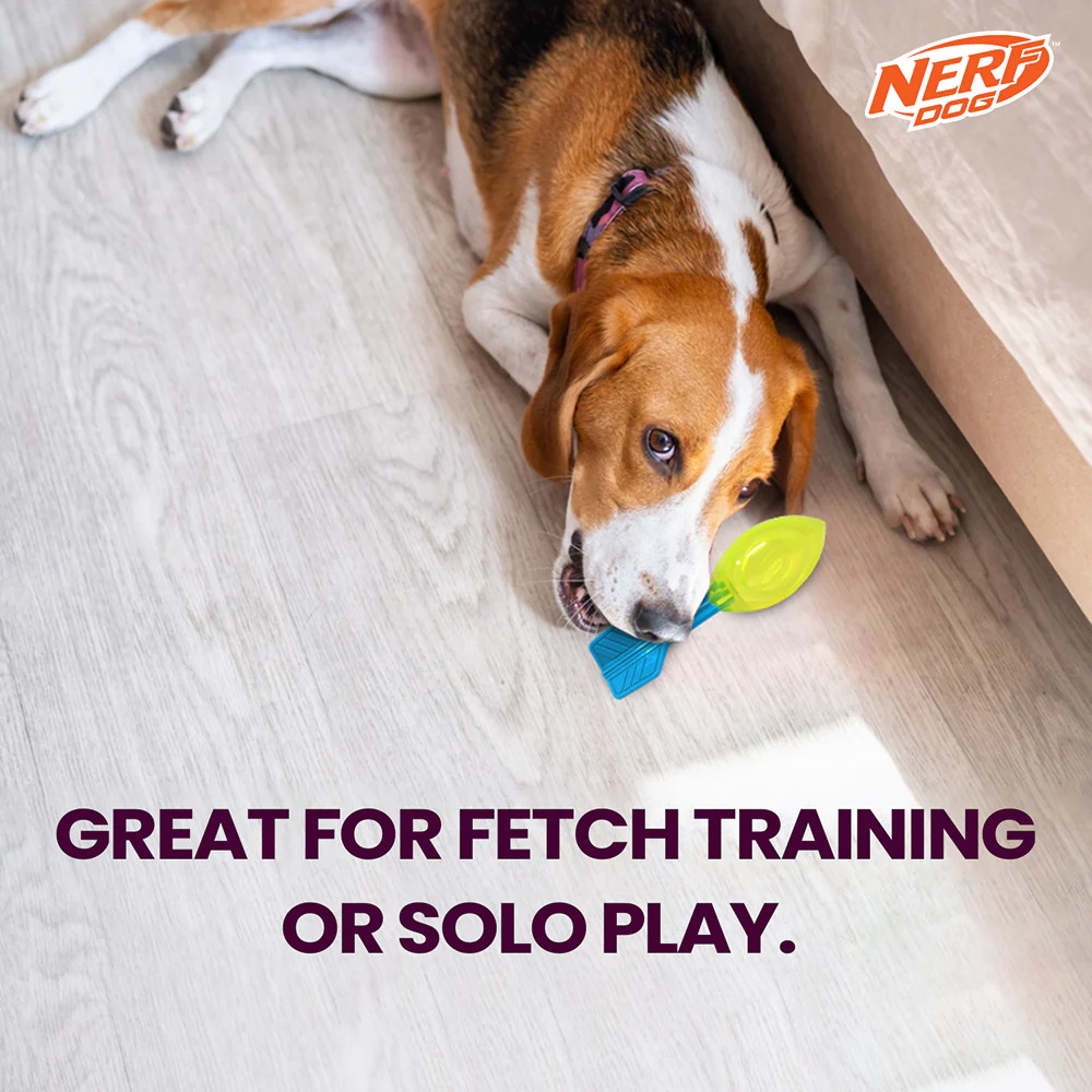 Nerf Dog Squeak Vortex Chew Toy for Dogs (Blue/Green) - Image 8