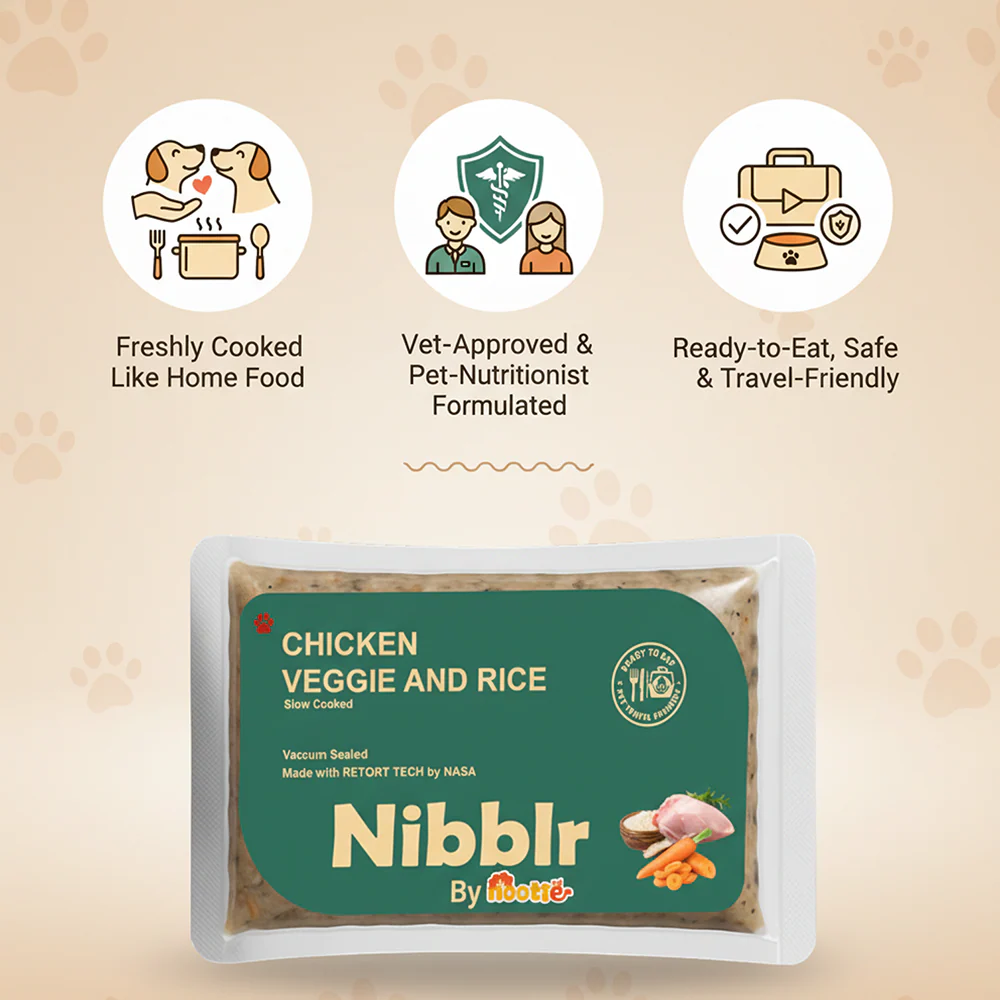 Nibblr By Nootie Wholesome Chicken Veggie & Rice Ready to Eat Meal Dog Wet Food - Image 3