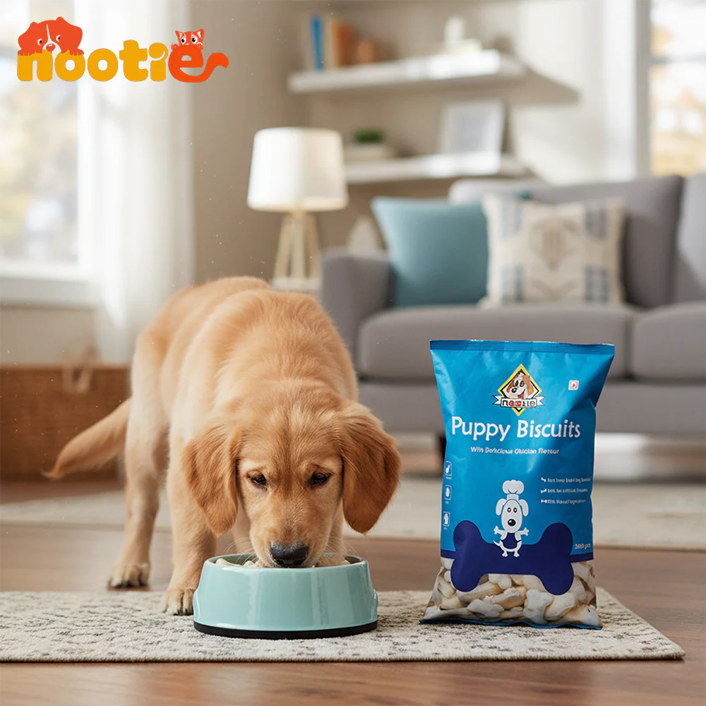 Nootie Chicken & Egg Milk Biscuits Puppy Dog Treats - Image 5