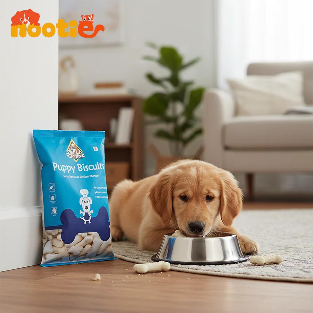 Nootie Chicken & Egg Milk Biscuits Puppy Dog Treats - Image 6
