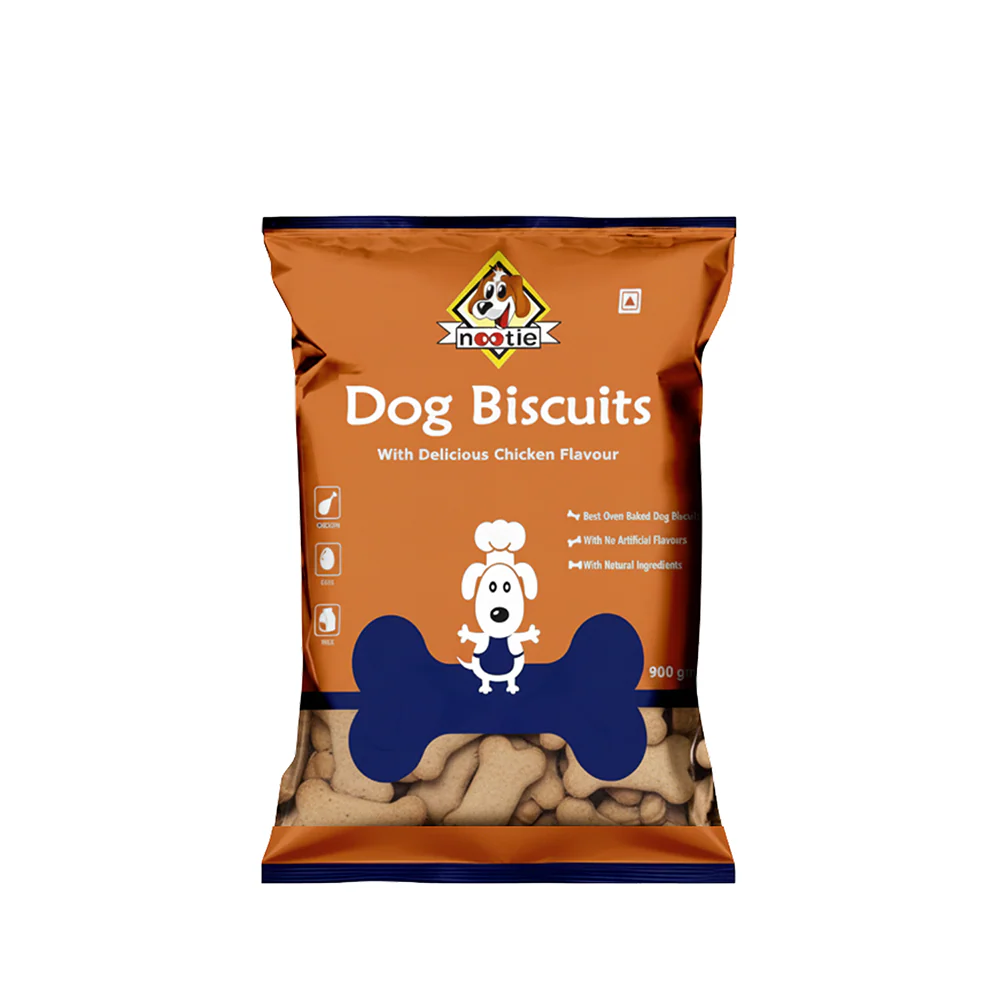 Nootie Chicken & Peanut Butter Flavour Biscuits Adult Dog Treats - Image 2