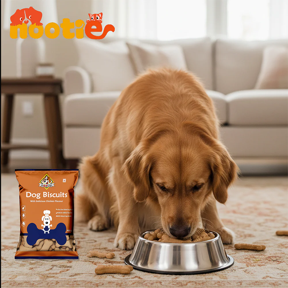 Nootie Chicken & Peanut Butter Flavour Biscuits Adult Dog Treats - Image 7
