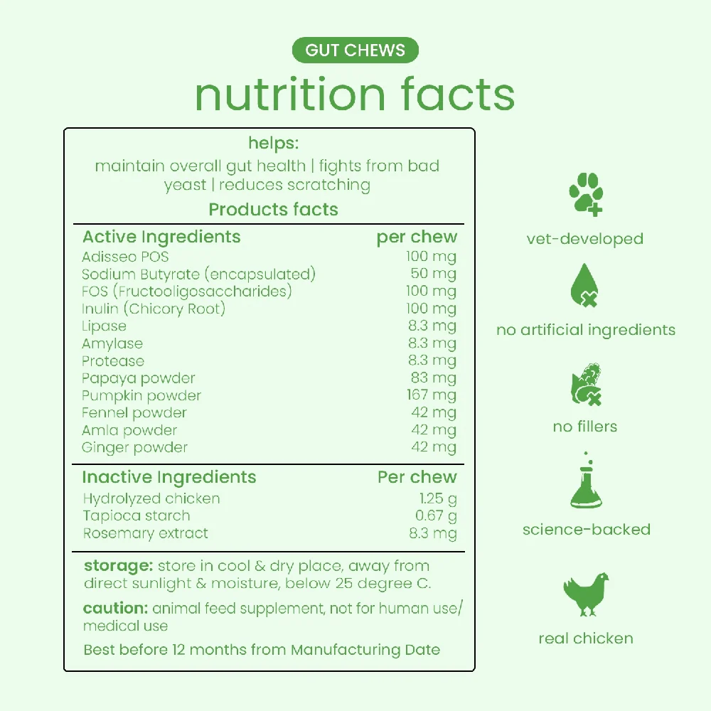 Nootie+ Digestive & Probiotic Gut Chew Supplement for Dogs - Image 11