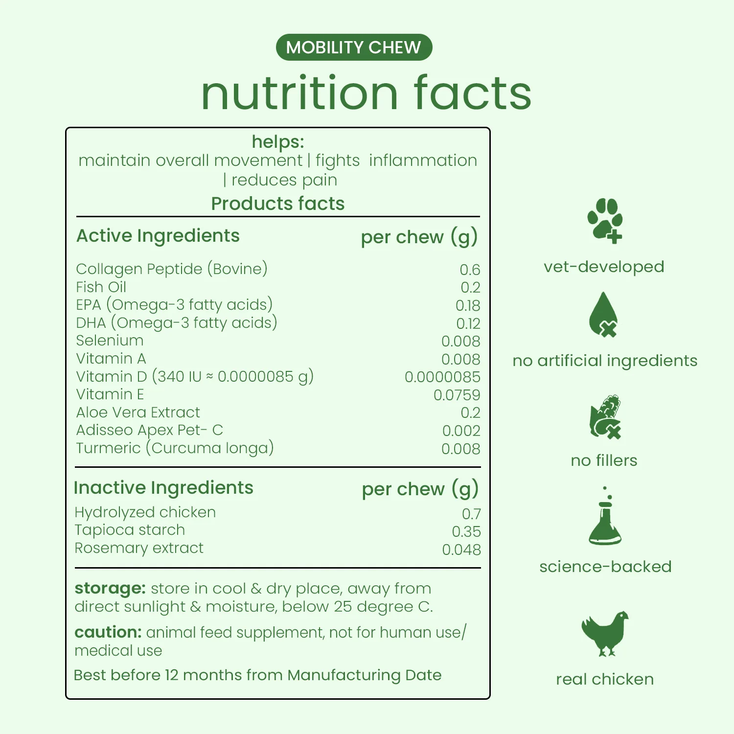 Nootie+ Joint & Bone Mobility Chews Supplement for Dogs - Image 7