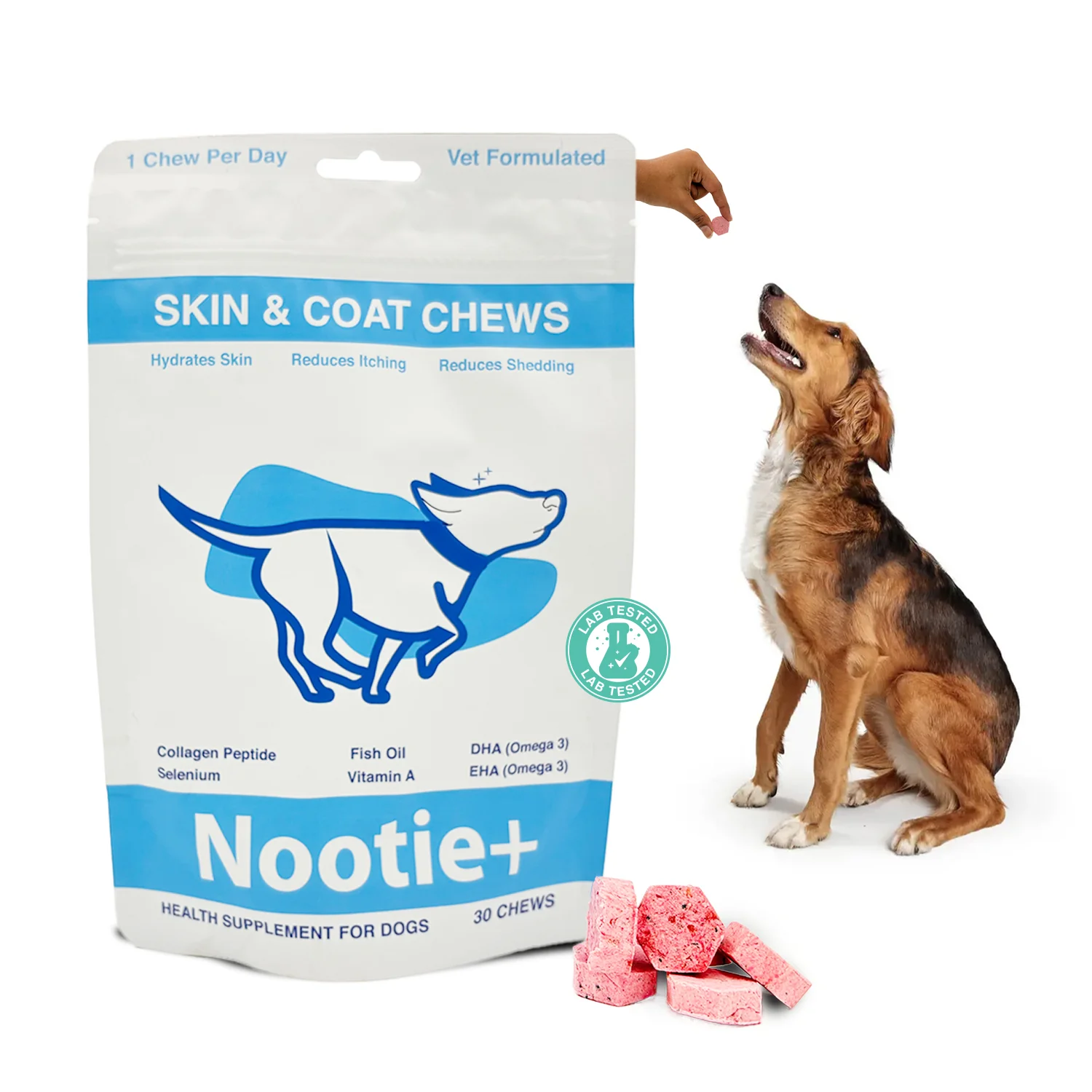 Nootie+ Omega Rich Skin & Coat Support Chews Supplement for Dogs - Image 10