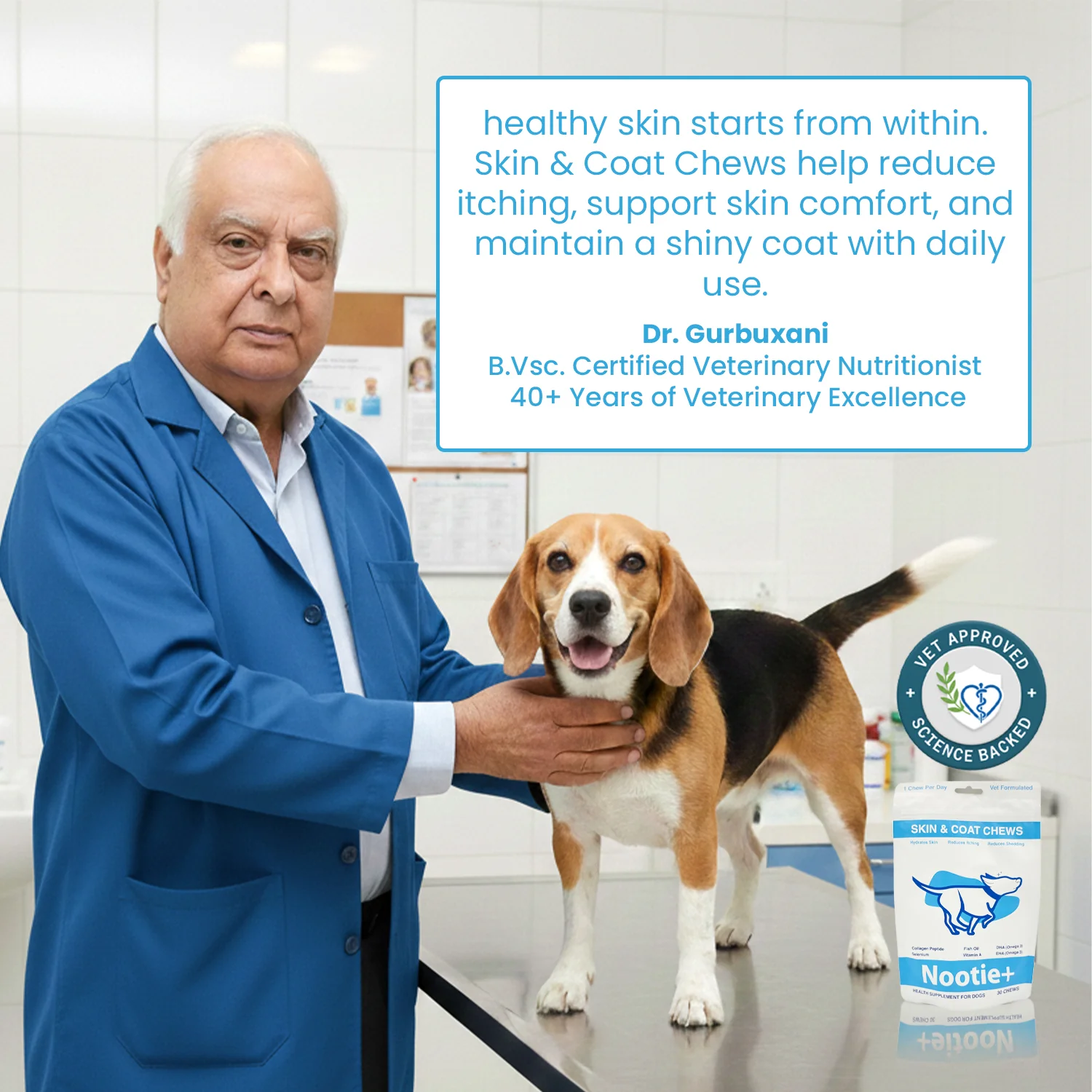 Nootie+ Omega Rich Skin & Coat Support Chews Supplement for Dogs - Image 4