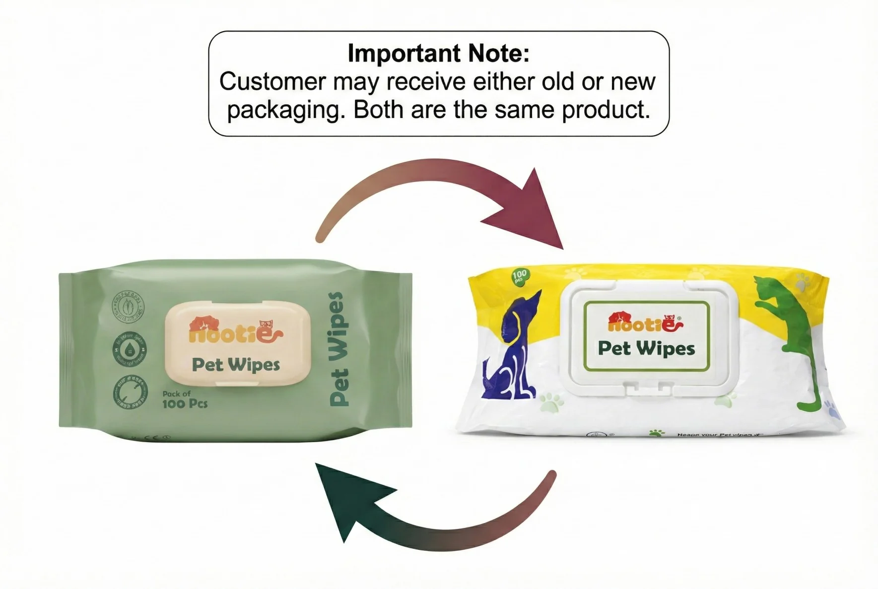 Nootie Wet Wipes for Dogs and Cats - Image 2