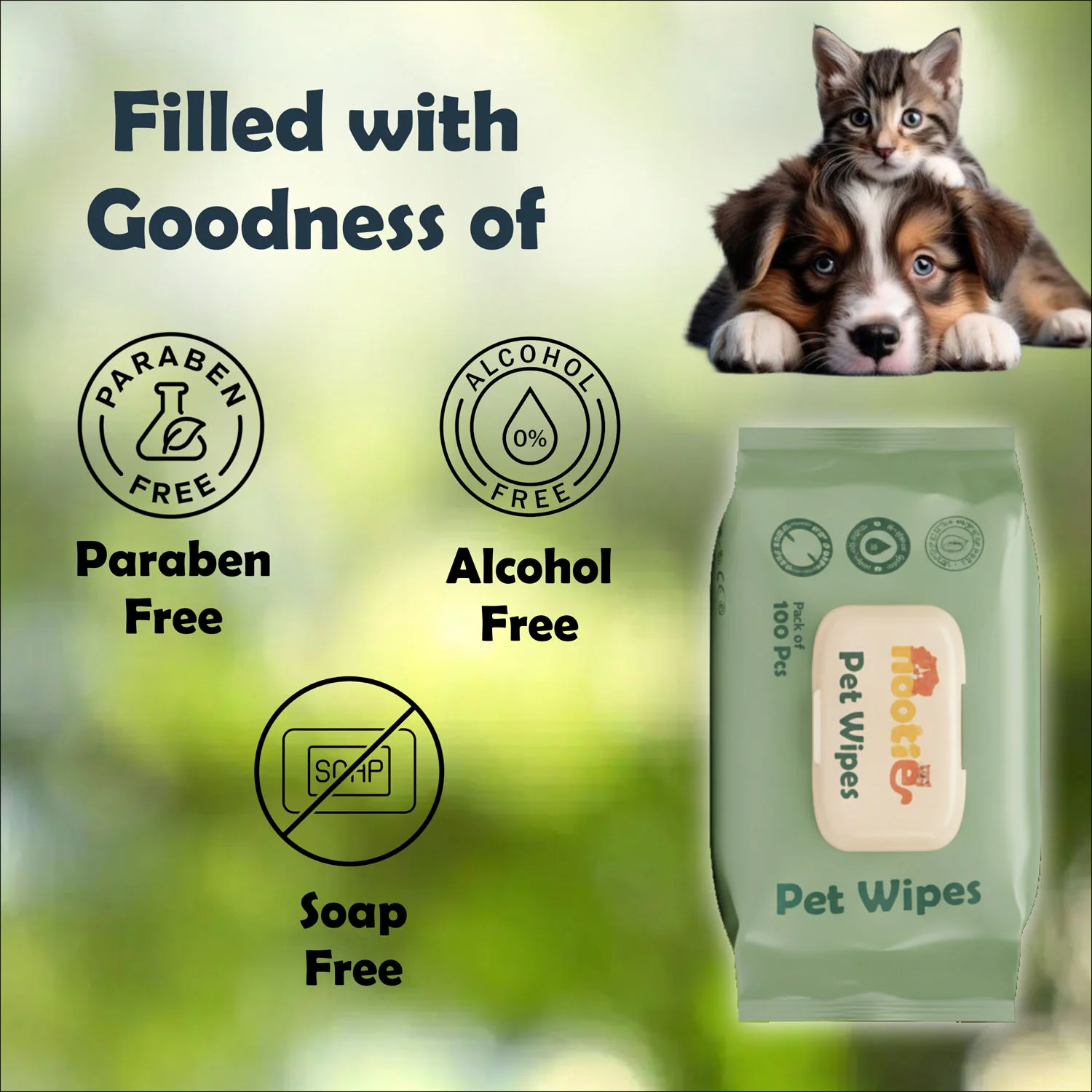 Nootie Wet Wipes for Dogs and Cats - Image 3