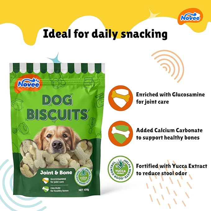 Novee Joint and Bone Support Biscuit Dog Treats - Image 2