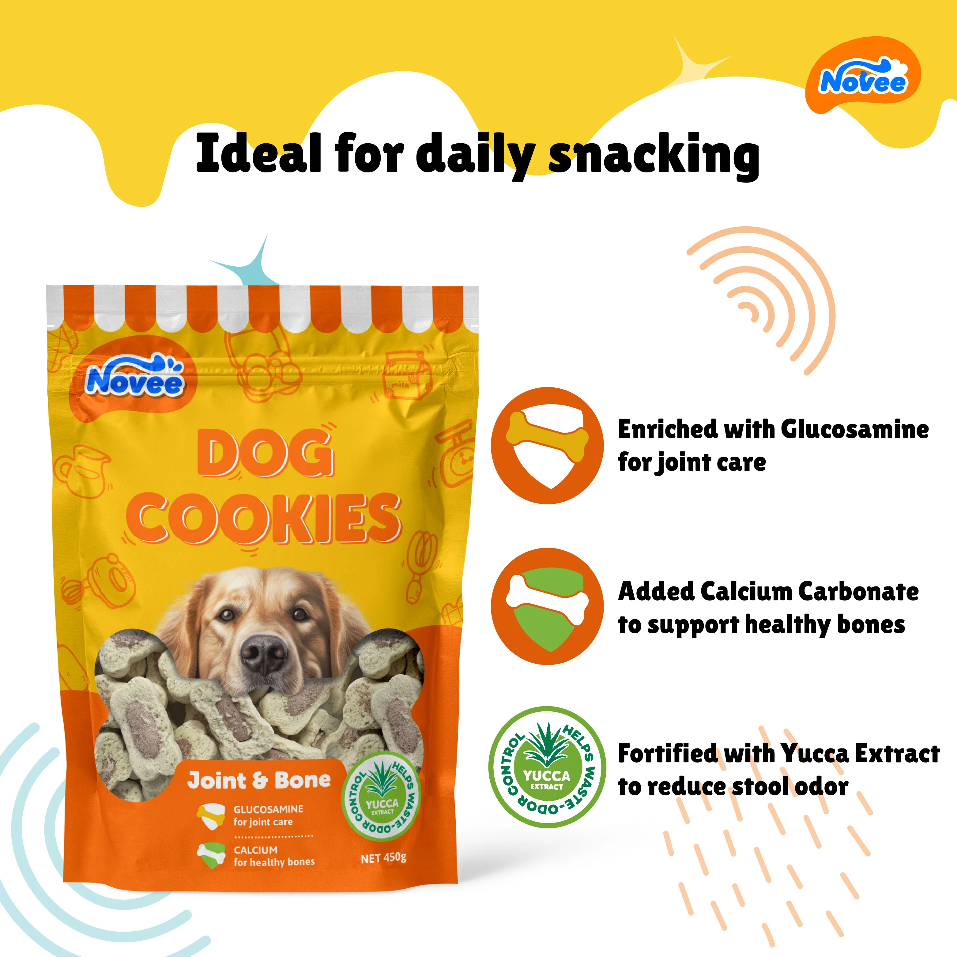 Novee Joint and Bone Support Cookie Dog Treats - Image 3
