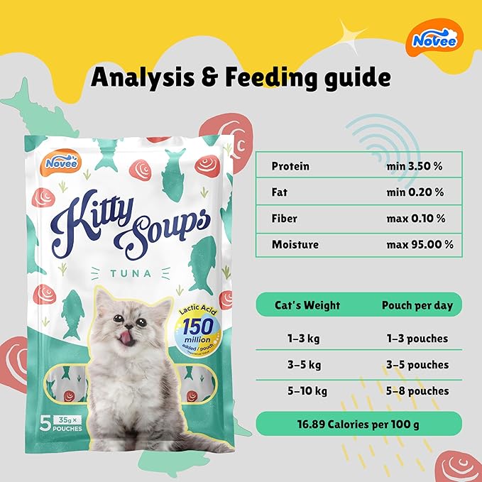 Novee Kitty Tuna Soup Cat Treats - Image 2