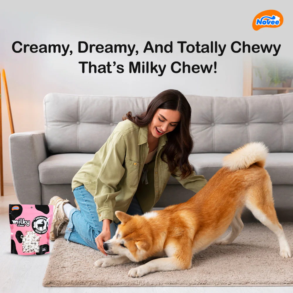Novee Milky Chew Goat Milk Mini Bone Treats for Dogs - Image 3
