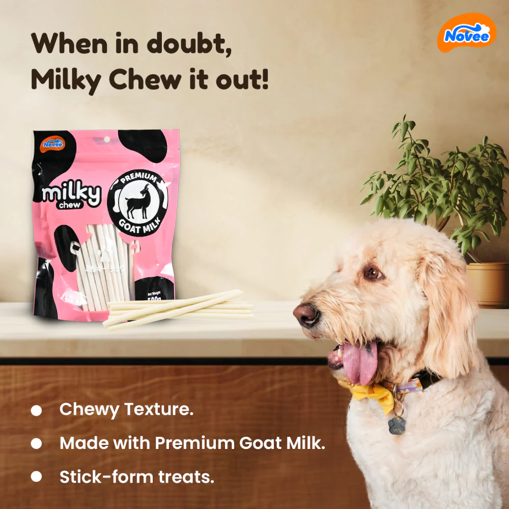 Novee Milky Chew Goat Milk Stick Treats for Dogs - Image 4