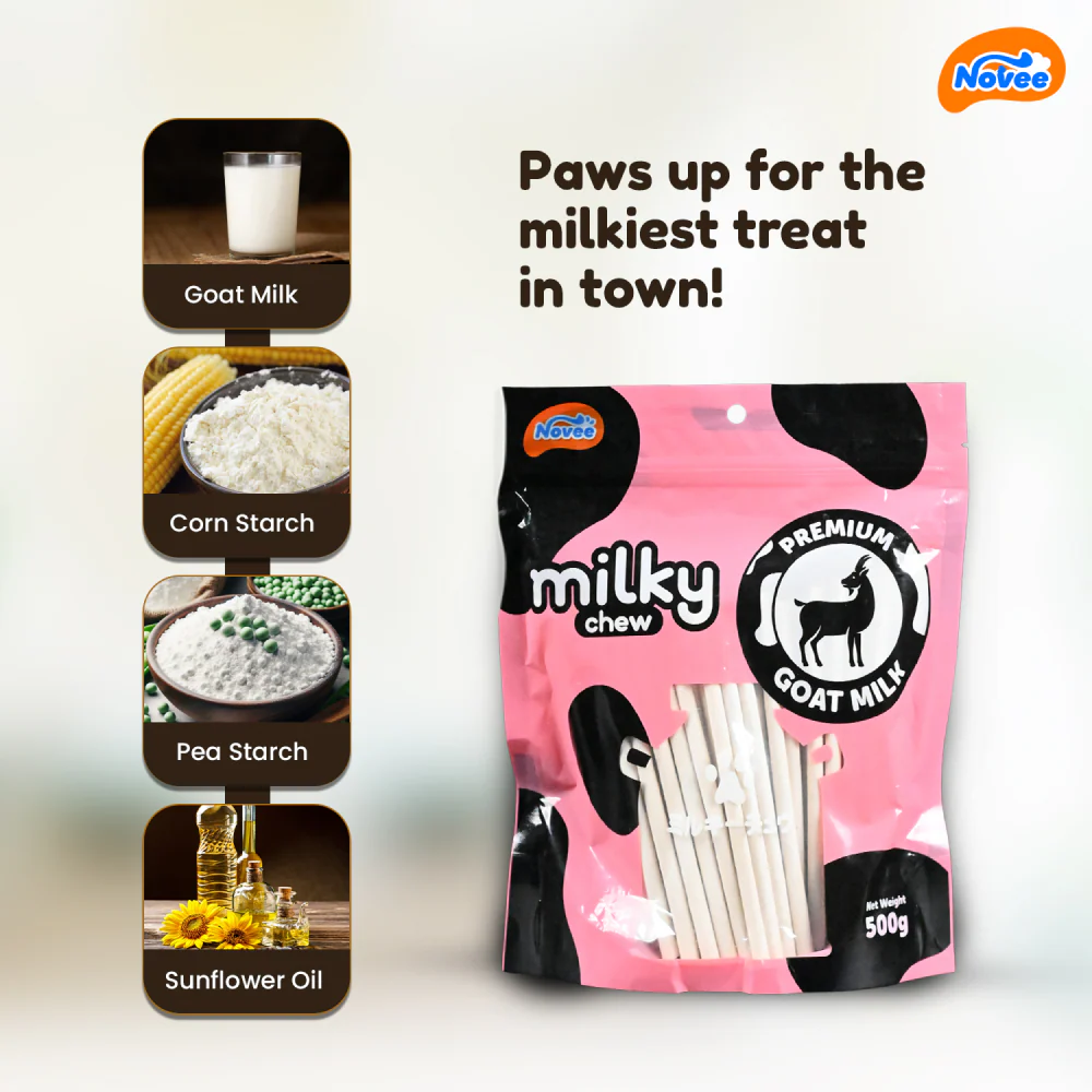 Novee Milky Chew Goat Milk Stick Treats for Dogs - Image 5