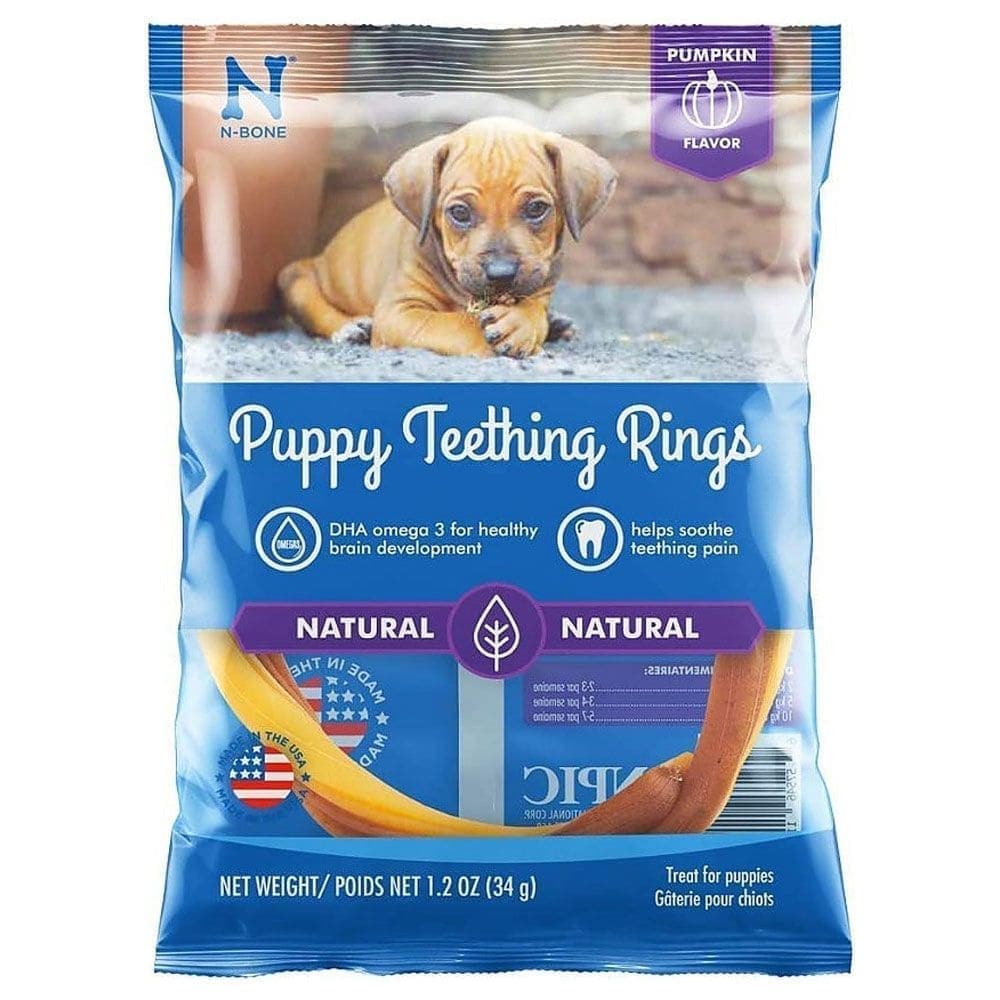 NPIC Pumpkin Flavour N Bone Puppy Teething Ring Dog Treats - Image 2