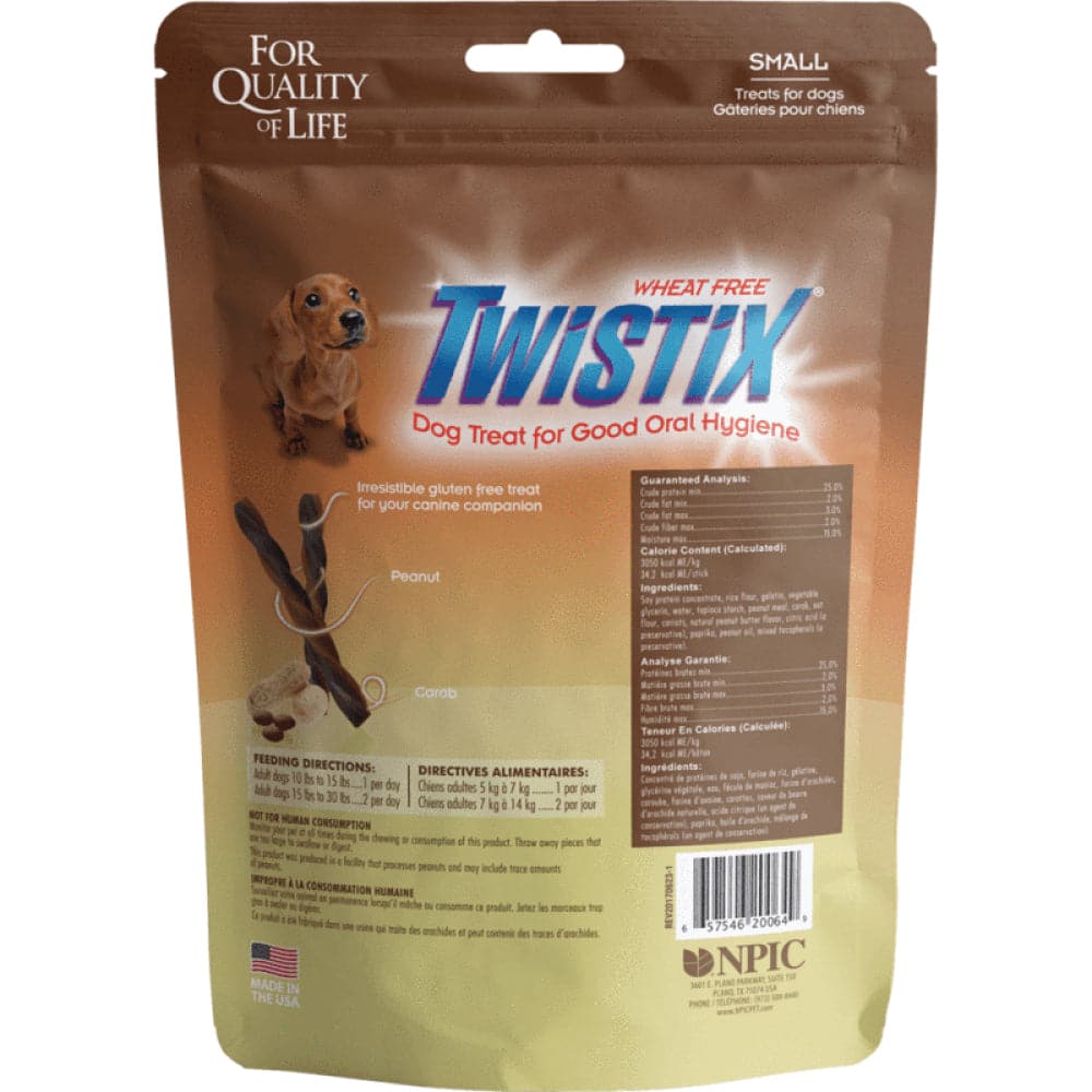 NPIC Twistix Peanut & Carob Flavor Dog Treat - Image 2