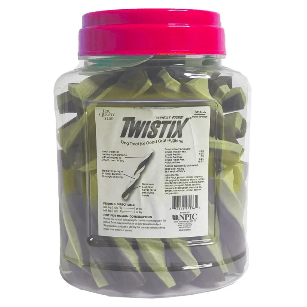 NPIC Twistix Pumpkin Spice Canister Dog Treats - Image 2