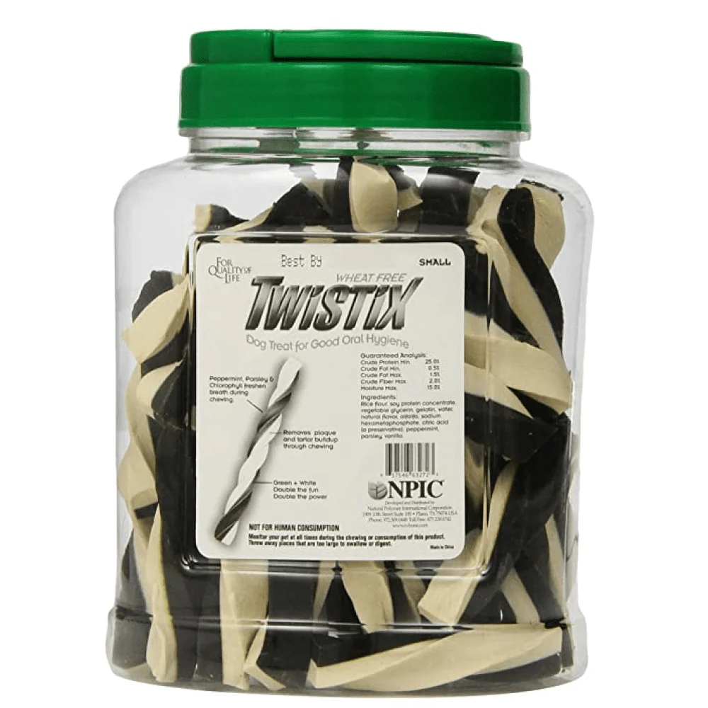 NPIC Twistix Vanilla Mint Canister Dog Treats - Image 2
