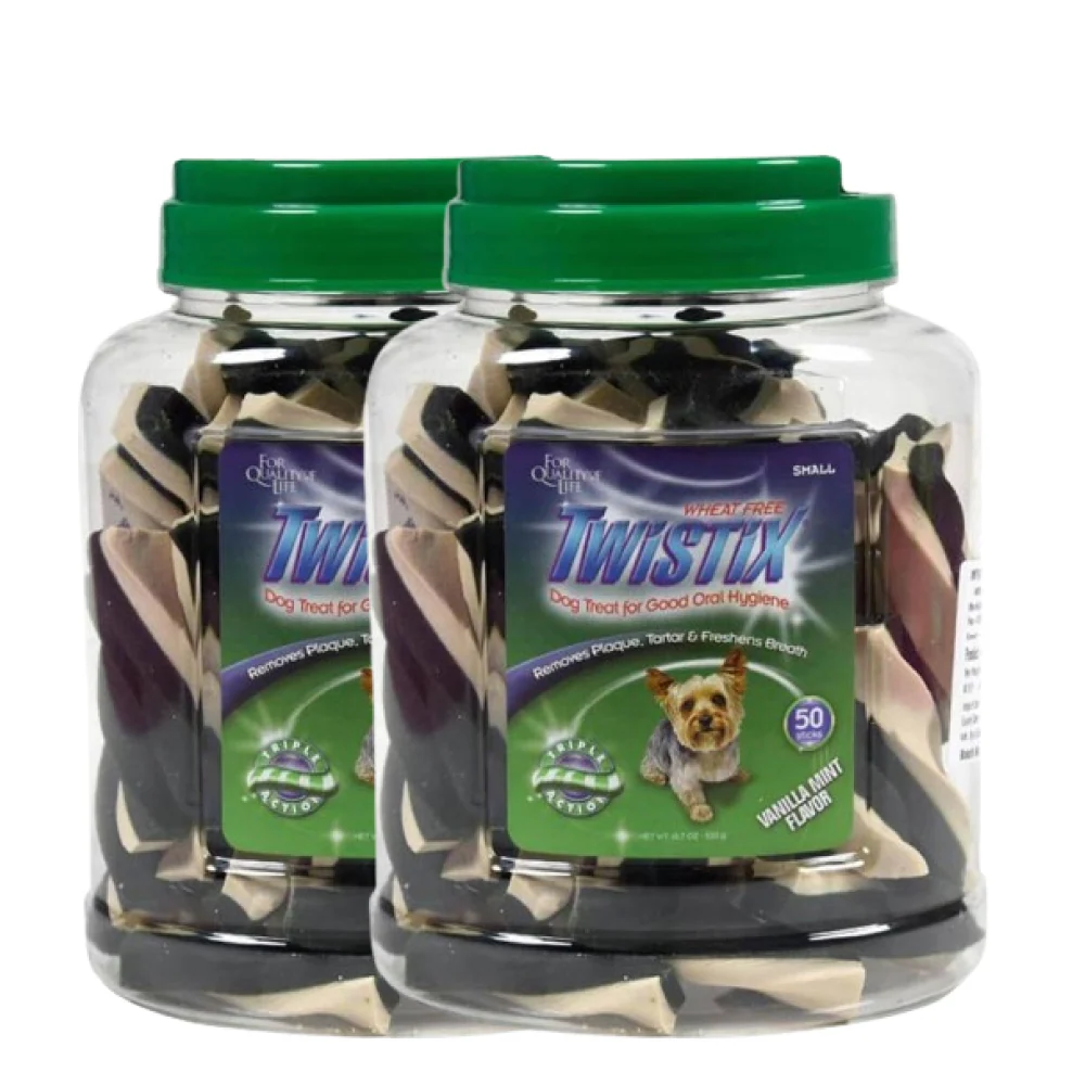 NPIC Twistix Vanilla Mint Canister Dog Treats - Image 3