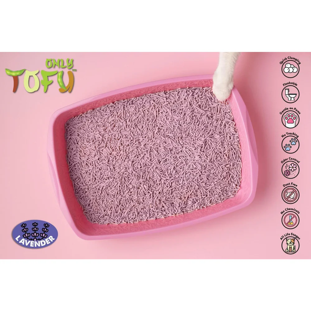 NutraPet Tofu Lavender Sticks Clumping Cat Litter - Image 3