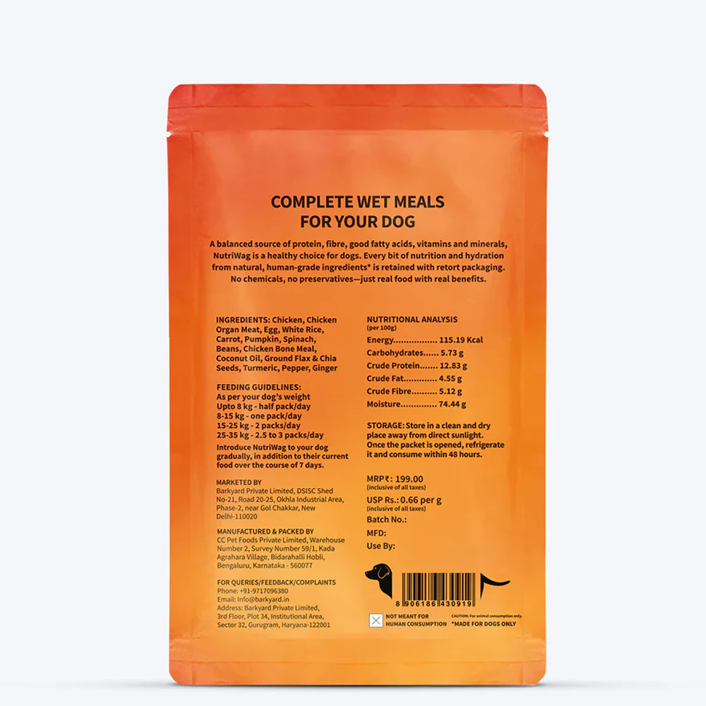 NutriWag Fresh Chicken, Rice and Vegetables Dog Wet Food - Image 7