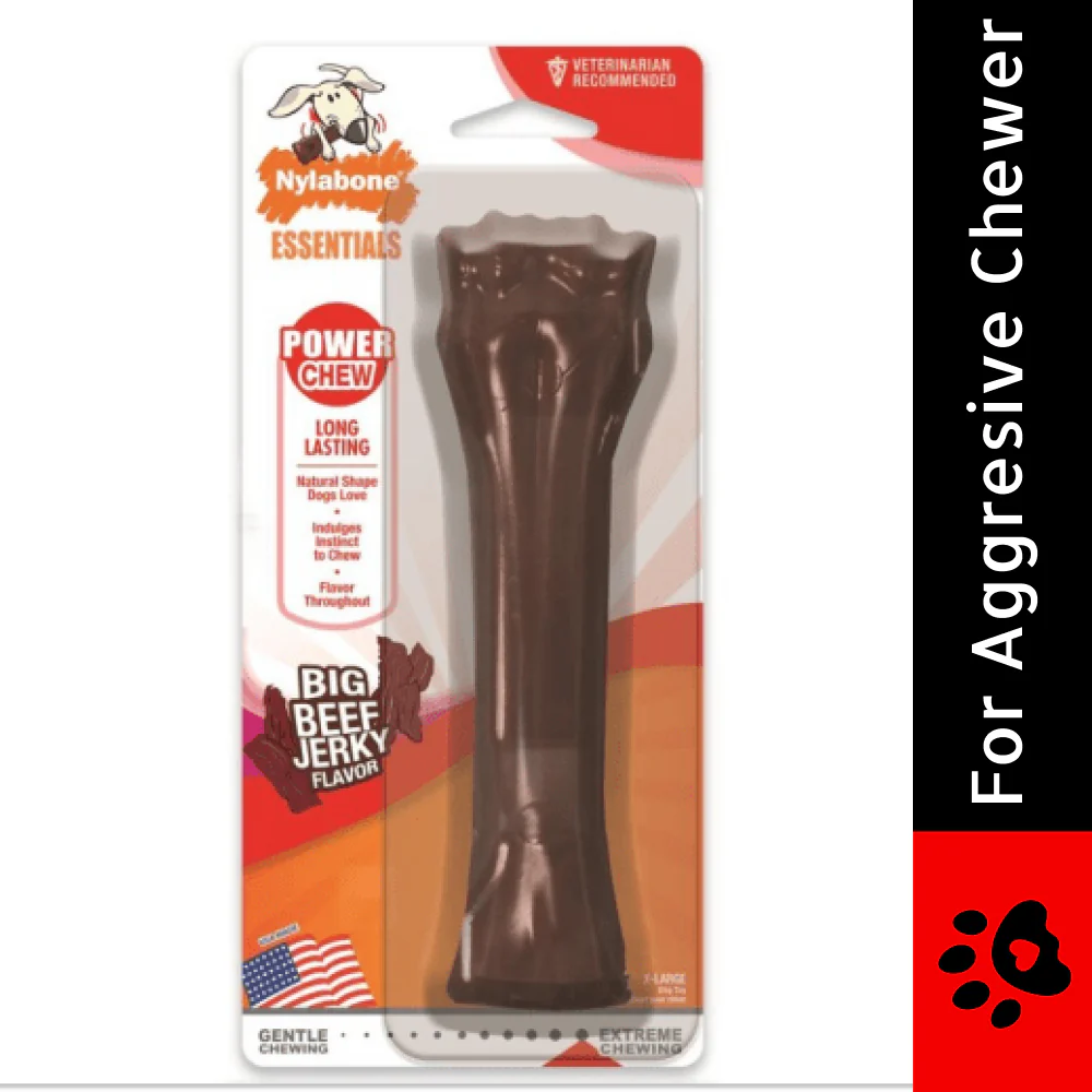Nylabone Beef Jerky Flavor Frenzy Power Chew Souper Toy for Dogs | For Aggressive Chewers - Image 2