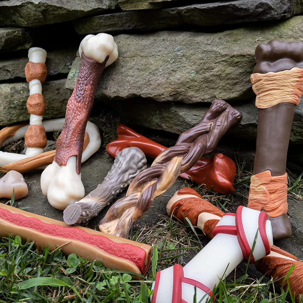 Nylabone Bison Flavor Shin Bone Alternative Power Chew Toy for Dogs - Image 4