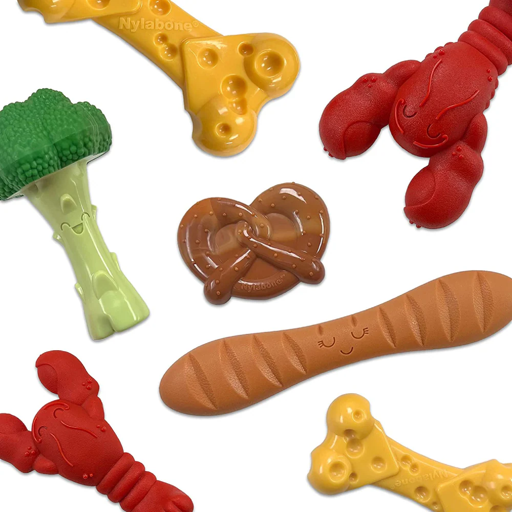 Nylabone Flavor Frenzy Pretzel Toy for Dogs (Brown) - Image 11