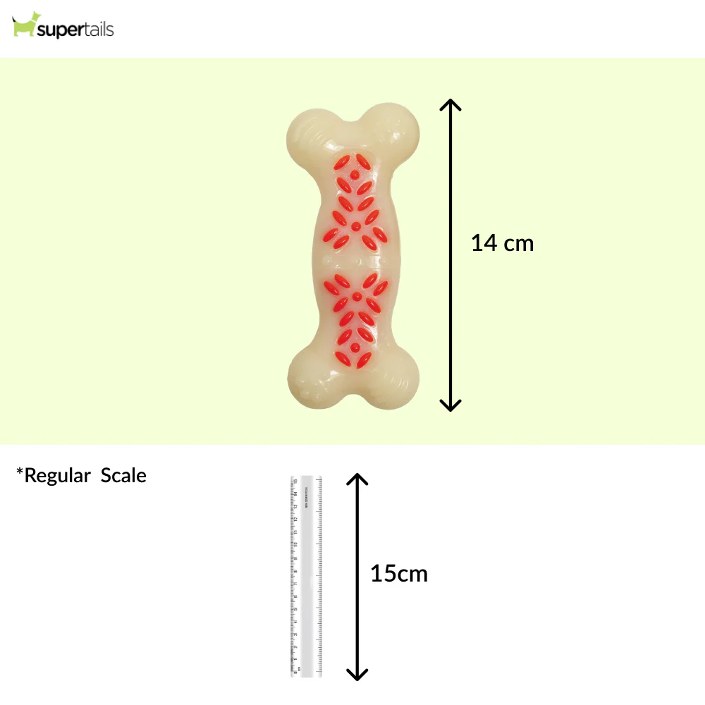 Nylabone Power Action Ridges Bone Chew Toy for Dogs - Image 2